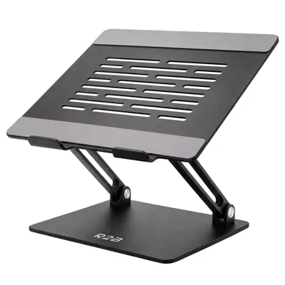Produktbild von R2B LaptopStänder, Belüfteter Laptophalter, Faltbarer Laptop Stand, Notebook Ständer, Macbook Ständer, Laptop Halterung, Höhenverstellbar