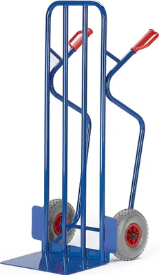 Produktbild von Rollcart Breite Stapelkarre aus Stahlrohr 250kg Tragkraft Vollgummi
