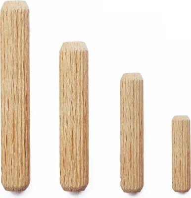 Produktbild von Holzdübel aus Buche - Riffeldübel Holz Dübel Holzstifte (Ø 12 x 120mm - 50 Stk.)