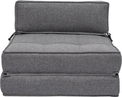 Produktbild von Miliboo - 1-Sitzer-Schlafsessel in grauem Stoff KATY
