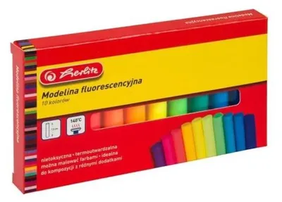 Produktbild von Fluoreszierende Modelliermasse, 10 Farben – HERLITZ
