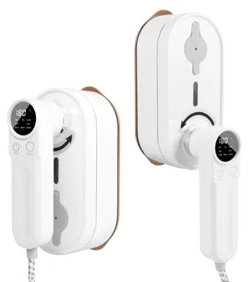 Mini-Dampfbügeleisen 2-in-1, 1200 W, 110 ml, weiß, Reisebügeleisen