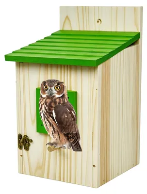 Image de Solidchoice - Niche à hibou en bois, résistante aux intempéries