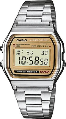 Image de Casio Collection Retro Armbanduhr unie A158WEA