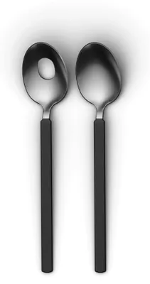 Salatbesteck 2-tlg. – Edelstahl – Smokey Black – Löffel & Gabel