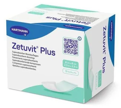 Image de Zetuvit Plus compresse absorbante extra forte stérile 6x6 cm 10 pces