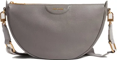 Immagine prodotto di Ted Baker borsa a tracolla borsa a tracolla Essina Webbing Leather Half Moon Crossbody Bag Mid - Grey grigio