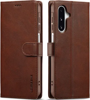 Produktbild von Hülle für Samsung Galaxy A26, Klapphüllen Brieftasche Leder Magnetverschluss Ständer Schutzhülle Braun