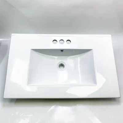 Obrázok produktu pre MEJE MJ-675E Umývadlo 76,5 x 46 cm biela keramika 3 otvory na batérie