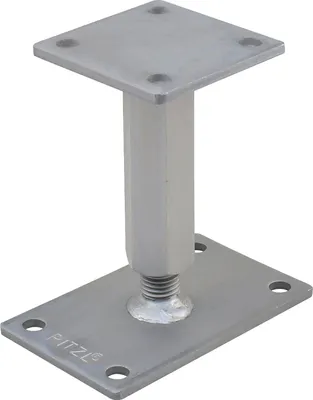 Image de Support de poteau / pied de support Pitzl Hauteur réglable 167 - 232 mm avec filetage