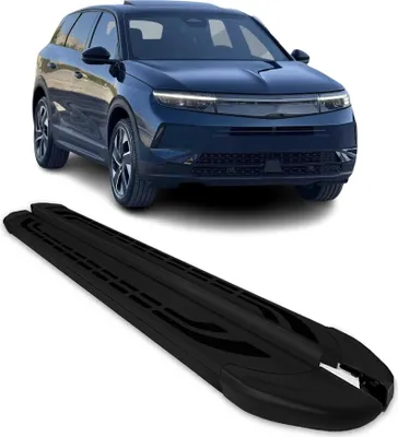 Image de 2024-2025 Opel Grandland II Marchepieds Latéraux pédale Noir Alu 2Pcs