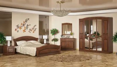 Produktbild von nabbi Rustikales Schlafzimmer Beten - Portofino-Kirsche