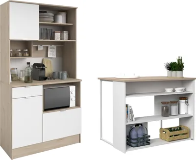 Produktbild von Parisot Buffet Set Küchenbuffet Küchenschrank Mehrzwechschrank Socool 1