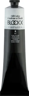 Produktbild von Blockx Ölfarbe, Titanzinkweiß - Tube 200ml - Titanzinkweiß 216087BXC
