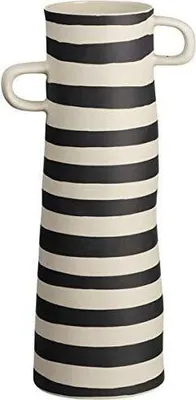 Produktbild von ASA Vase, gestreift RAYU D. 10 cm, H. 28 cm, Handarbeit 84004130 Vorteilsset beinhaltet 4 x den genannten Artikel und Geschenk + Spende