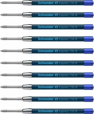 Immagine prodotto di 10x Schneider 7373 ricarica grande capacità Express 735 - B, blu, indelebile