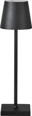 Produktbild von BELIANI Tischlampe Schwarz Metall Kabellos Wiederaufladbar Akku Touch Funktion LED Dimmfunktion USB Kabel Indoor Outdoor Tischleuchte Schreibtischlampe