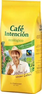 Image de Organic Intense Organic Caffè Crema coffee : Fairtrade : ganze Bohne : 1000g