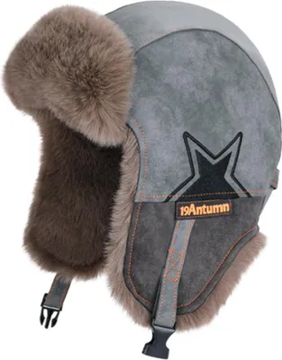 Produktbild von INF Fleecegefütterte Thermowintermütze mit Ohrenklappen - Winddicht & Warm Grau