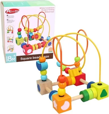 Obrázok produktu pre MADE - Drevený motorický labyrint, 15 x 15 x 17 cm