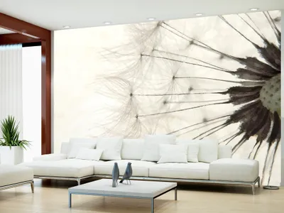 Produktbild von Vlies Fototapete Pusteblume 300x210 cm Tapeten Wandtapete XXL Blumen Natur grau 10110903-4