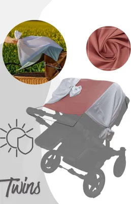 Levily Sonnenschutzsegel Twins / Geschwisterwagen