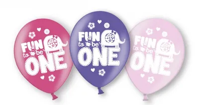 Produktbild von 6 Luftballons 1. Geburtstag Mädchen Tiere