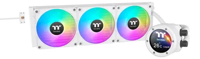 Produktbild von Thermaltake TH360 V2 Ultra EX ARGB, All-in-One-Flüssigkeitskühler, 12 cm, 500 RPM, 2000 RPM, Weiß