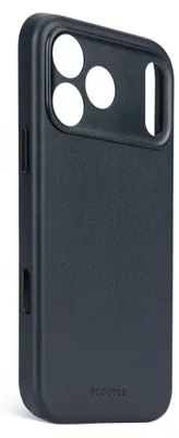 Produktbild von Decoded, Hülle iPhone 17 Pro Max MagSafe Leder stoßfest robust, Blau