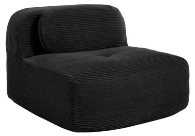 Produktbild von Modulares Ecksofa, Premium Cordstock-Stoff, Montagefreies Design, Stil A - Schwarz
