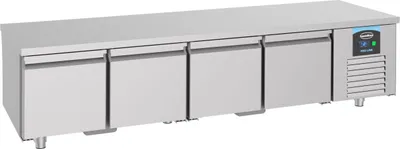 Immagine prodotto di Banco refrigerato Combisteel a 4 porte - raffreddamento ventilato, 360 litri, acciaio inox