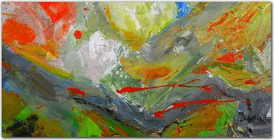 Produktbild von Coloray Bild aus Acryl 140 cm x 70 cm - Dekoration Wohnzimmer Wanddekoration Gehärtetes Acryl Küche Bild auf Acrylglas - Farbflecken