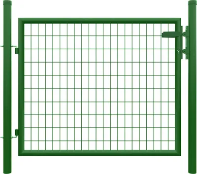 Produktbild von Strong Stabmattenzaun grün Höhe 1m Einstabmatte Drahtgitter Gartenzaun Zaun, Produkt / Zubehör:Einzeltor Höhe 100cm
