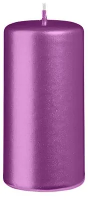 Produktbild von Stumpenkerzen Metallic Matt Beere 100 x Ø 50 mm, 12 Stück