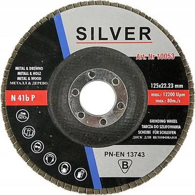 Image de roue à lamelles argent pour soudures 125 p 40