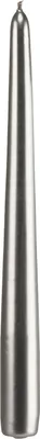 Imagen del producto de Wiedemann 204049027 - Velas cónicas, diámetro 25 mm, altura 250 mm, color plateado