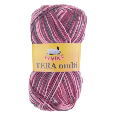 100g Strickgarn Häkelgarn TERA MULTI, Farbwahl - mehrfarbig bunt Farbverlauf