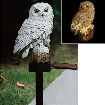 Produktbild von Solar LED Eule auf Steckstab Gartenfigur Gartenbeleuchtung Solarlampe Dekoeule