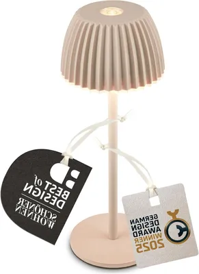 Produktbild von Led-Tischlampe – Akku-Lampe – Stimmungslicht – Deutsches Designpreis – 6 x 155 cm – Beige