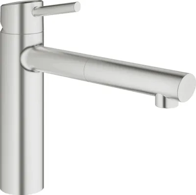Obrázek produktu pro GROHE Concetto, Nerezová ocel, Páková rukojeť, Samostarný, Keramický, 3,5 cm, 140°