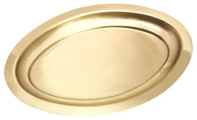 Produktbild von Ovaler Kerzenhalter 16 x 9,5 cm Gold