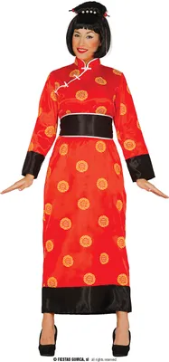 Produktbild von Kimono China rotes Damen Kostüm in Gr. M  - L , Größe:S