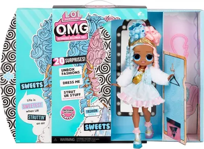 Produktbild von MGA LOL Surprise OMG Doll Series 4- Sweets 24 cm große bewegliche Modepuppe mit 20 Überraschungen