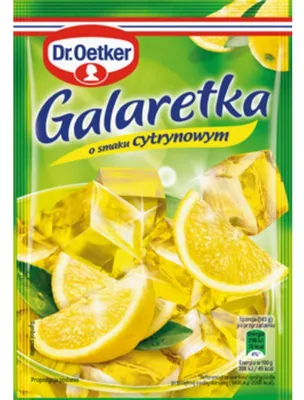 Zdjęcie produktu dla Dr. Oetker Galaretka o smaku cytrynowym 72 g