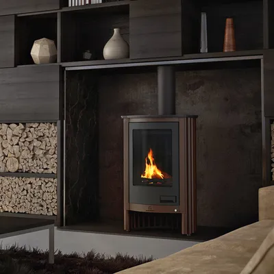 Immagine prodotto di Termocamino HS FLAMINGO MASTERFLAMME Piccolo I - marrone - velluto