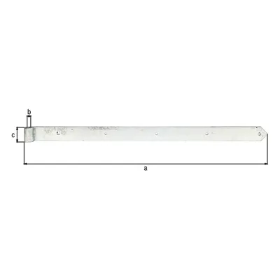 Obrázek produktu pro Alberts 312381, obdélníková páska, zakončení zaoblené, žárově zinkovaná, role o průměru 20 mm, rozměry 1000 x 60 mm
