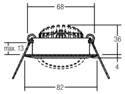 Image de Spot encastrable LED BRUMBERG 3000 K, 1 pièce