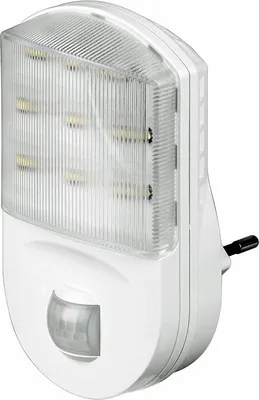 Produktbild von LED Nachtlicht rund mit Infrarot Bewegungsmelder und Dämmerungssensor