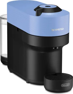 A close-up studio shot of a Nespresso coffee machine.