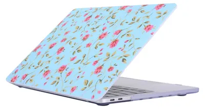 Produktbild von Mobigear Flowers Schutzhülle für MacBook Pro 15 Zoll (2016-2019), Hartschalenhülle, Modell 23, passend für Modell A1707 / A1990